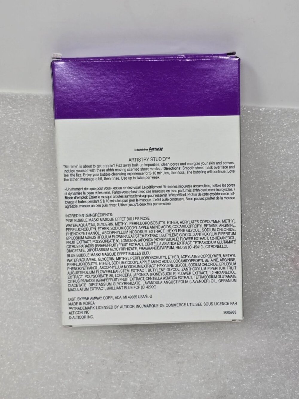 Artistry Studio Every Day Im Bubblin Cleanser & Invigorator 3 Bubble Sheet Masks - Picture 2 of 2